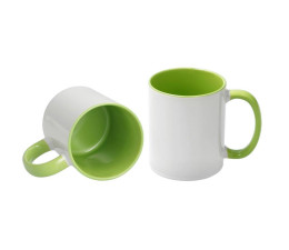 MUG VERT CLAIR/BLANC 11oz...